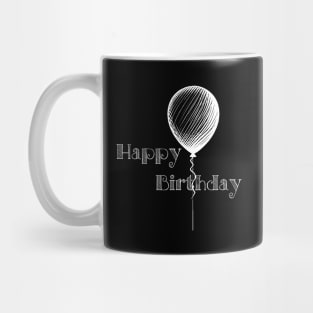 Happy Birthday (Classic) with White Lettering Mug